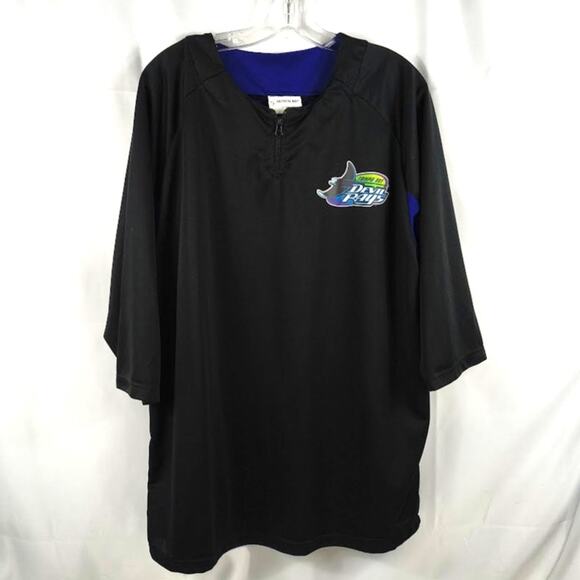 Tampa Bay Devil Rays XXL 2XL 1/4 Zip Pullover MLB - Picture 1 of 6